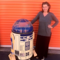 This is me after I befriended a guy at his storage unit cuz, well, it's R2D2!